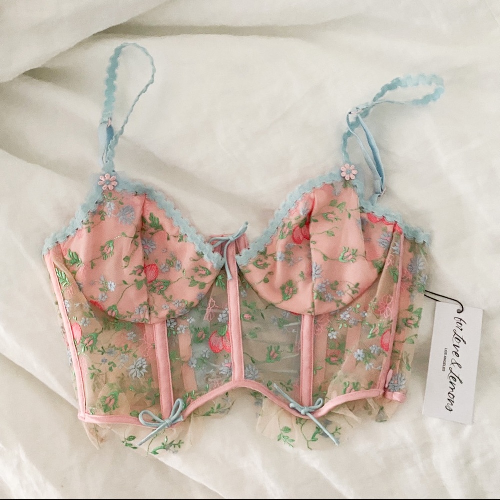 For Love and Lemons Victoria’s Secret Swaying Rose Bustier - Picture 7 of 7